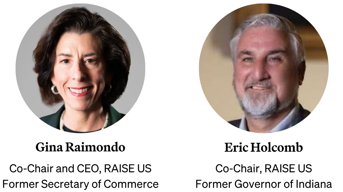 Gina Raimondo and Eric Holcomb